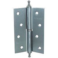 Петля л.сталь.с фигур.шишк.100х70х2,5 CPS (1ВВ) матов.хром Петля л.сталь.с фигур.шишк.100х70х2,5 CPS (1ВВ) матов.хром