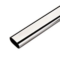 Труба 30х15х3000 мм овальная, хром, 156682 / 15129 / 15128 Труба 30х15х3000 мм овальная, хром, 156682 / 15129 / 15128