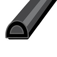 Уплотнитель D 9х8 мм SD-01, черный (100 м - 2х50 м), (уп. 1/6 шт.), PROFITRAST*** Уплотнитель D 9х8 мм SD-01, черный (100 м - 2х50 м), (уп. 1/6 шт.), PROFITRAST***