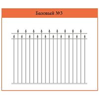Секция забора Базовый №3(Свыше 1.6 м) (цена за м2) Секция забора Базовый №3(Свыше 1.6 м) (цена за м2)