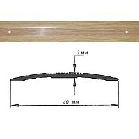 Порог АЛ-125-С ДУБ 1,5м, Стык алюминевый, 40 мм Порог АЛ-125-С ДУБ 1,5м, Стык алюминевый, 40 мм