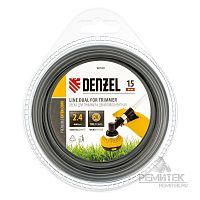 Леска для триммера круглая 2,4 мм х 15 м, двухкомпонентная, EXTRA CORD, Denzel, 96180 Леска для триммера круглая 2,4 мм х 15 м, двухкомпонентная, EXTRA CORD, Denzel, 96180