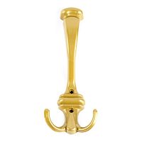 Крючок 2-х рожковый КВ-5, золото метал. /50/*** Крючок 2-х рожковый КВ-5, золото метал. /50/***