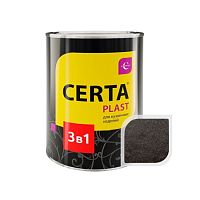 Грунт-эмаль по ржавчине 3 в 1 молотковый "CERTA", черный глянцевый (0,8 кг), KRGL0022 Грунт-эмаль по ржавчине 3 в 1 молотковый "CERTA", черный глянцевый (0,8 кг), KRGL0022