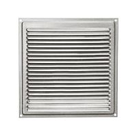 Решетка вентиляционная металлическая 150х150 мм с сеткой, хром /50/ Решетка вентиляционная металлическая 150х150 мм с сеткой, хром /50/