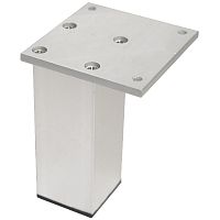 Ножка мебельная квадратная 38х38 мм, h=100 мм, алюминиевая 08.03.020, 109208 Ножка мебельная квадратная 38х38 мм, h=100 мм, алюминиевая 08.03.020, 109208