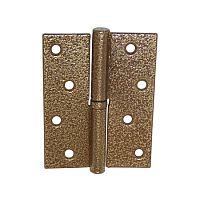 Петля прав. 100*75*2,5 ант. золото Латунина-С Петля прав. 100*75*2,5 ант. золото Латунина-С