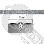 Порог АЛ-163-С 1,5м ГРАНИТ темный, Стык алюминевый узкий, 25 мм фото 2 Порог АЛ-163-С 1,5м ГРАНИТ темный, Стык алюминевый узкий, 25 мм фото 2