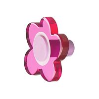 Ручка кнопка детская цветок малиновый, 698MGX Ручка кнопка детская цветок малиновый, 698MGX