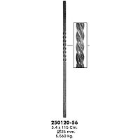 Столб начальный 1200х25 мм кручёный 250120-56 Столб начальный 1200х25 мм кручёный 250120-56