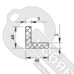 Уголок алюминиевый 40х40х3,0 мм - 2,0 м фото 2 Уголок алюминиевый 40х40х3,0 мм - 2,0 м фото 2