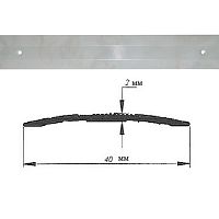 Порог АЛ-125-С МРАМОР светлый 1,5м, Стык алюминевый, 40 мм Порог АЛ-125-С МРАМОР светлый 1,5м, Стык алюминевый, 40 мм