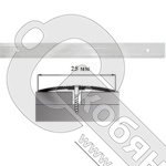 Порог АЛ-163-С  0,9м    МРАМОР светлый, Стык алюминевый узкий, 25 мм фото 2 Порог АЛ-163-С  0,9м    МРАМОР светлый, Стык алюминевый узкий, 25 мм фото 2