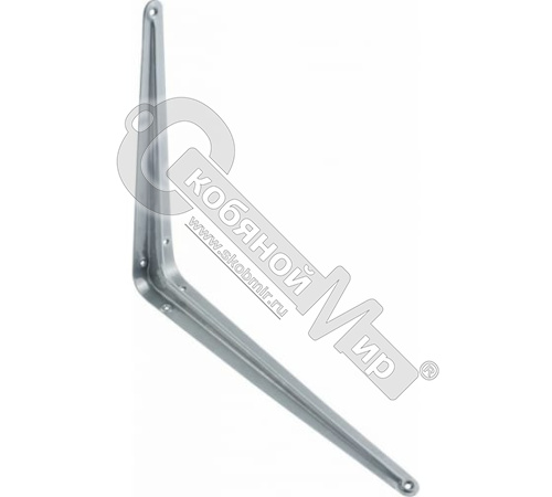 Уголок-кронштейн для полок 300х250 мм, серебро, 5580*** Уголок-кронштейн для полок 300х250 мм, серебро, 5580***