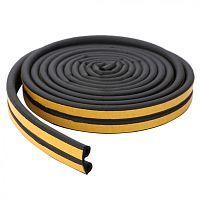 У Уплотнитель 6х6 мм, 100 м, черный, SD-92 У Уплотнитель 6х6 мм, 100 м, черный, SD-92