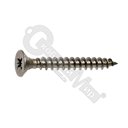 Саморез нержавеющий универсальный DIN7982 А2 4,2х16 потай, отвертка-крест /100/ Саморез нержавеющий универсальный DIN7982 А2 4,2х16 потай, отвертка-крест /100/