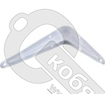 Уголок-кронштейн для полок 100х75 мм, белый, 5561*** фото 2 Уголок-кронштейн для полок 100х75 мм, белый, 5561*** фото 2