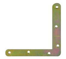 Уголок плоский 2х80 мм, скруглённый, цинк, 9516*** Уголок плоский 2х80 мм, скруглённый, цинк, 9516***