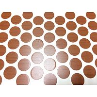 Заглушки самоклеющиеся пластик. 14 мм для евровинта, орех Дижон (лист 50 шт.), EG.3734 Заглушки самоклеющиеся пластик. 14 мм для евровинта, орех Дижон (лист 50 шт.), EG.3734