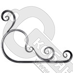 Узор "Афина" угловой 550х415 мм фото 2 Узор "Афина" угловой 550х415 мм фото 2