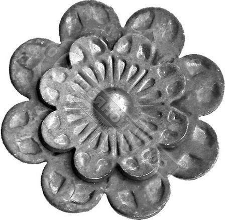 Цветок штампованный 95х4 мм Китай*** Цветок штампованный 95х4 мм Китай***