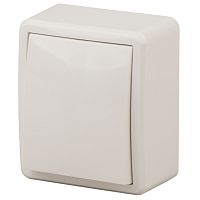 Выключатель одинарный с подсветкой, открытой установки, 10АХ-250В, слоновая кость, Эра, 11-1202-02 Выключатель одинарный с подсветкой, открытой установки, 10АХ-250В, слоновая кость, Эра, 11-1202-02