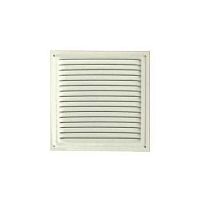 Решетка вентиляционная металлическая 175х175 мм с сеткой, белая /50/ Решетка вентиляционная металлическая 175х175 мм с сеткой, белая /50/