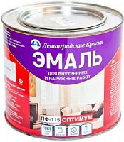 Эмаль ПФ-115 Оптимум 1.9кг белая глянц. Эмаль ПФ-115 Оптимум 1.9кг белая глянц.