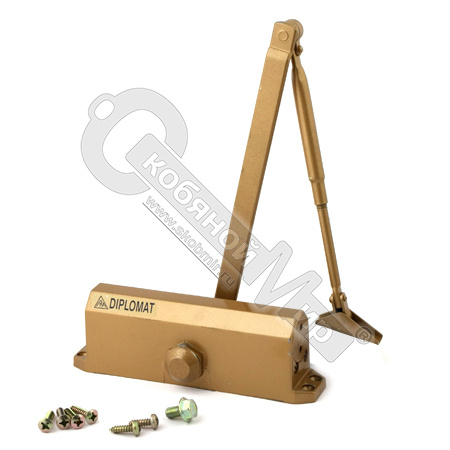 Доводчик DIPLOMAT 604 EN4, с рычажной тягой , цвет-золото Доводчик DIPLOMAT 604 EN4, с рычажной тягой , цвет-золото