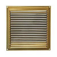 Решетка вентиляционная металлическая 200х200 мм с сеткой, бронза /50/ Решетка вентиляционная металлическая 200х200 мм с сеткой, бронза /50/