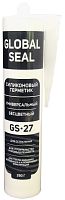Герметик силиконовый универсальный бесцветный под пистолет, 290 г, GlobalSeal GS27 /24/ Герметик силиконовый универсальный бесцветный под пистолет, 290 г, GlobalSeal GS27 /24/