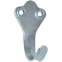 Крючок-вешалка одинарный малый № 2 цинк без шурупов, 81, /500/ Крючок-вешалка одинарный малый № 2 цинк без шурупов, 81, /500/