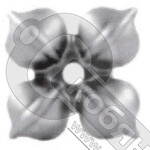 Цветок штампованный 50х50х1 мм Китай*** фото 2 Цветок штампованный 50х50х1 мм Китай*** фото 2