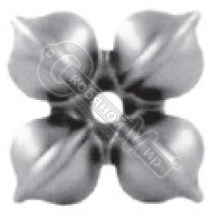 Цветок штампованный 50х50х1 мм Китай*** Цветок штампованный 50х50х1 мм Китай***