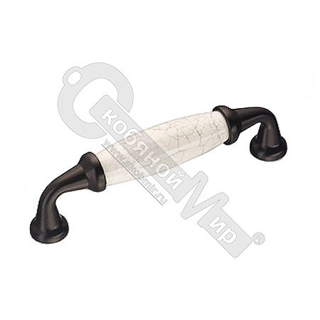 Ручка-скоба 96 мм BRASS керамика, черный , 2005-70-096-08*** Ручка-скоба 96 мм BRASS керамика, черный , 2005-70-096-08***