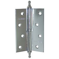 Петля п.сталь.с фигур.шишк.100х70х2,5 СР (1ВВ) полиров.хром Петля п.сталь.с фигур.шишк.100х70х2,5 СР (1ВВ) полиров.хром