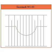Секция забора Базовый №1-03 (Свыше 1.6 м) (цена за м2) Секция забора Базовый №1-03 (Свыше 1.6 м) (цена за м2)
