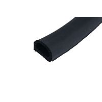 Уплотнительный профиль D-50 21х15 мм, промышленный, черный, KIM TEK/REMONTIX Уплотнительный профиль D-50 21х15 мм, промышленный, черный, KIM TEK/REMONTIX
