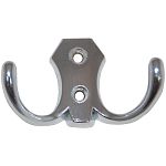 Крючок 2-х рожковый, YG1035 CP, хром, 3021В, 122-061/827В /10/*** Крючок 2-х рожковый, YG1035 CP, хром, 3021В, 122-061/827В /10/***