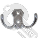 Крючок 2-х рожковый, YG1035 CP, хром, 3021В, 122-061/827В /10/*** фото 2 Крючок 2-х рожковый, YG1035 CP, хром, 3021В, 122-061/827В /10/*** фото 2