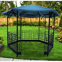 Беседка 6-ти гранная "Аркадия-эконом" Д 3м, без тента Беседка 6-ти гранная "Аркадия-эконом" Д 3м, без тента