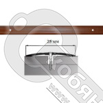 Порог АЛ-163-С 1,35м ЭФФЕКТ ДЕРЕВА светлый бархат, Стык алюминевый узкий, 25 мм фото 2 Порог АЛ-163-С 1,35м ЭФФЕКТ ДЕРЕВА светлый бархат, Стык алюминевый узкий, 25 мм фото 2