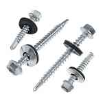 Саморез кровельный, цинк, 5,5х25 /50/ Саморез кровельный, цинк, 5,5х25 /50/