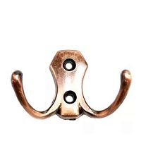 Крючок 2-х рожковый, медь, 3021В, YG1035 АС Крючок 2-х рожковый, медь, 3021В, YG1035 АС