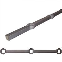 Квадрат кованый 2000х140х14 мм 4400-14 Италия*** Квадрат кованый 2000х140х14 мм 4400-14 Италия***