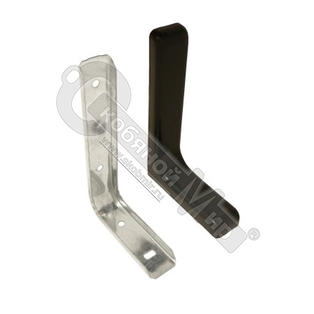 Полкодержатель 183х114х35 мм, с пластиковой накладкой, коричневый, С32 127-041 /25/100/ фото 2 Полкодержатель 183х114х35 мм, с пластиковой накладкой, коричневый, С32 127-041 /25/100/ фото 2