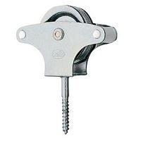 Опора роликовая с металическим колесом d=40 мм, цинк 4 Опора роликовая с металическим колесом d=40 мм, цинк 4