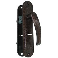 Ручка на планке РДП 2-023-С-65-АМ -антик медь ,сувальд./15/ Ручка на планке РДП 2-023-С-65-АМ -антик медь ,сувальд./15/