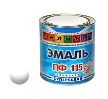 Эмаль ПАЛИТРА ПФ-115 белая супер 1.9кг 124437 Эмаль ПАЛИТРА ПФ-115 белая супер 1.9кг 124437