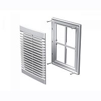 Решетка вентиляционная разборная 180х250 мм, с сеткой, белая, МВ 126с Решетка вентиляционная разборная 180х250 мм, с сеткой, белая, МВ 126с